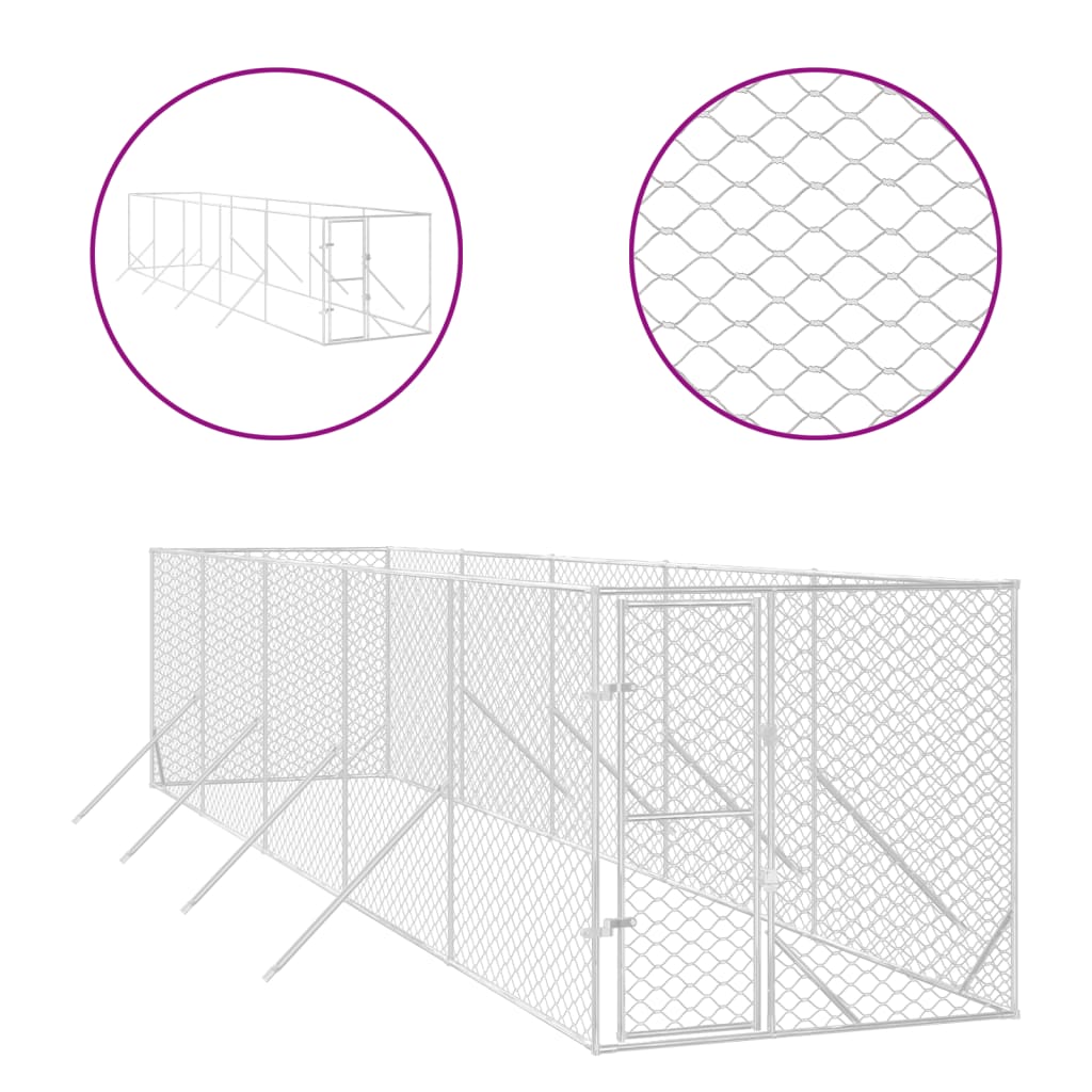 10x2m Steel Dog Run