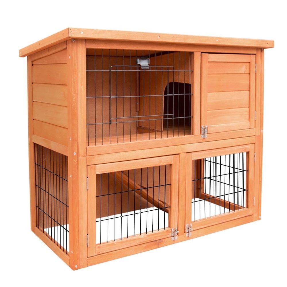 Two Storey Outdoor Hutch with Run
