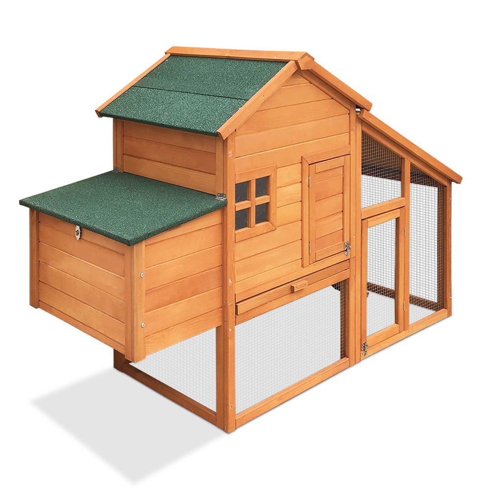 Large Two Storey Hutch with Run