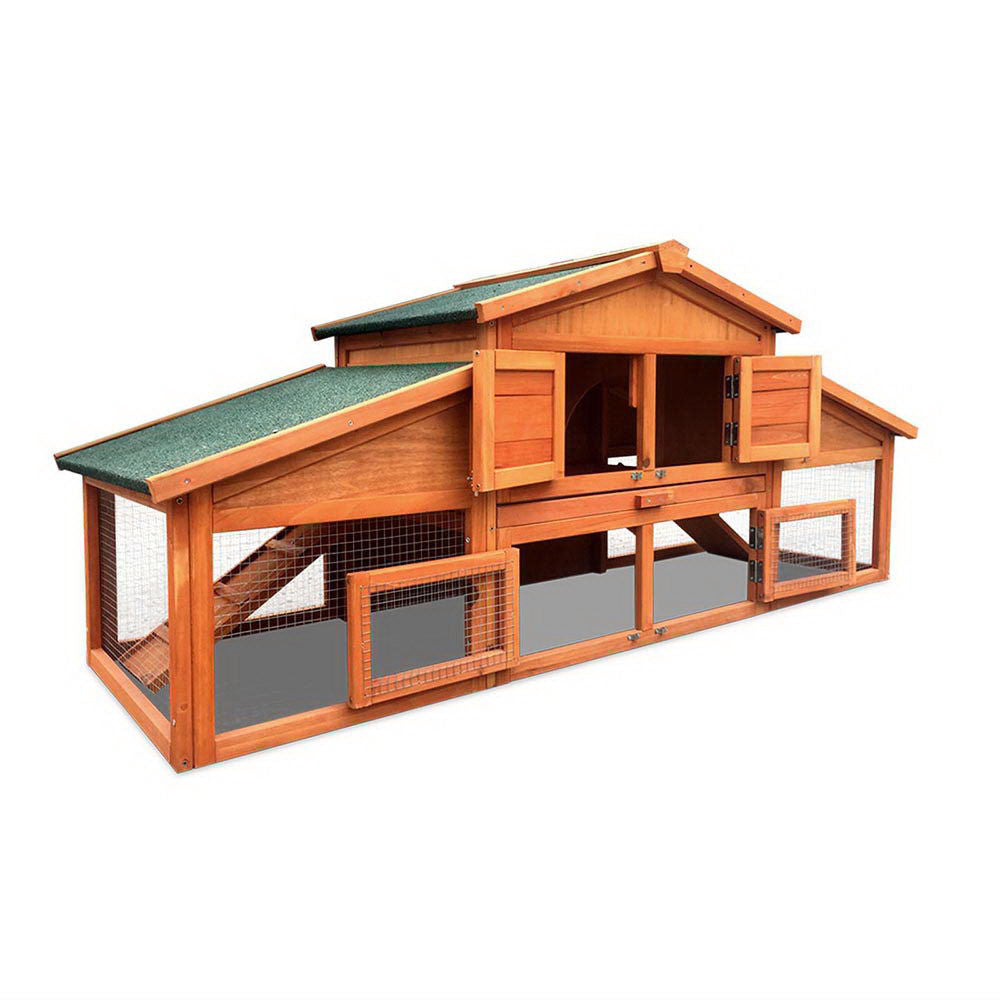 Deluxe Two Storey Hutch with Run