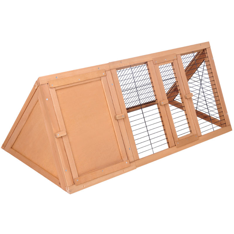 Large Triangular Hutch with Run