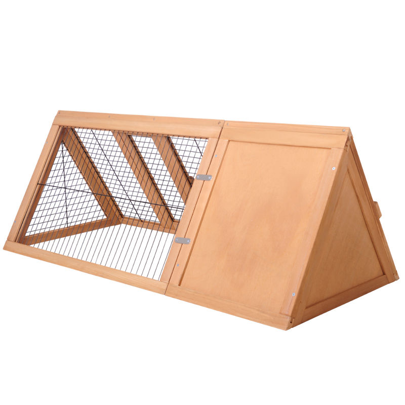 Large Triangular Hutch with Run