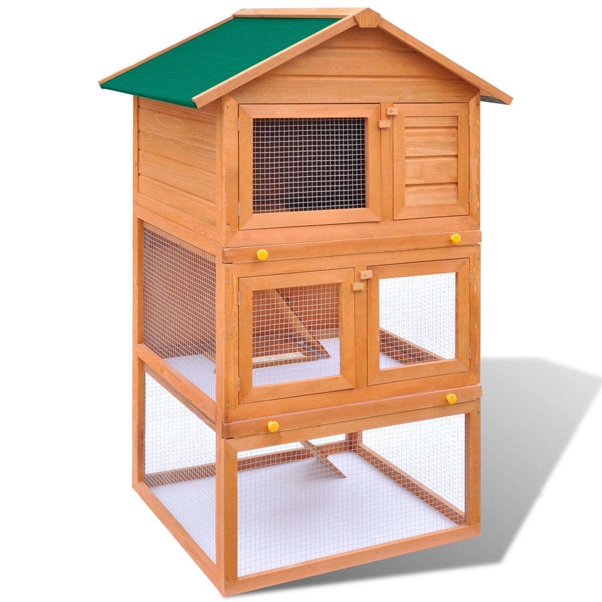 Large Three Storey Hutch with Run