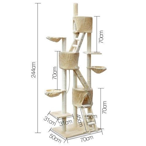 244cm Beige Jumbo Scratcher