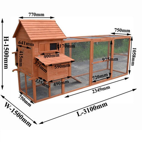 Regal Chicken Coop and Run Combo