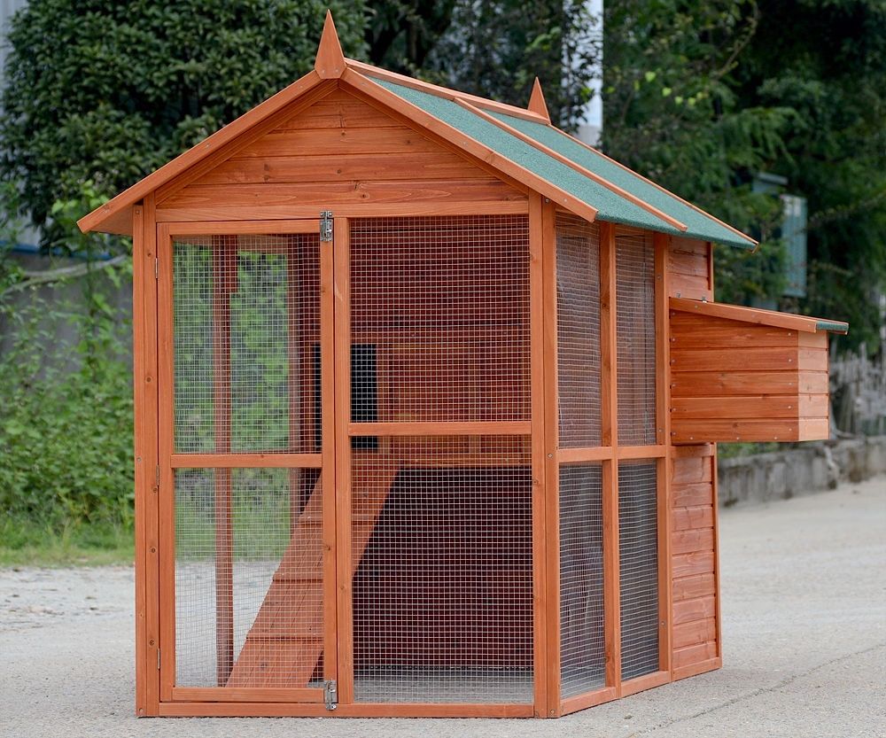 Two Storey Cat Enclosure with Large Run
