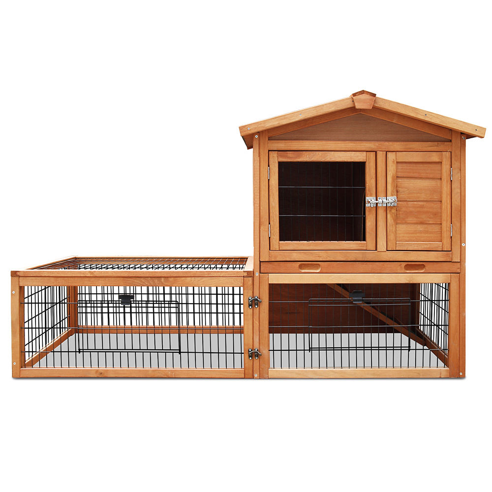 Spacious Two Storey Hutch with Run