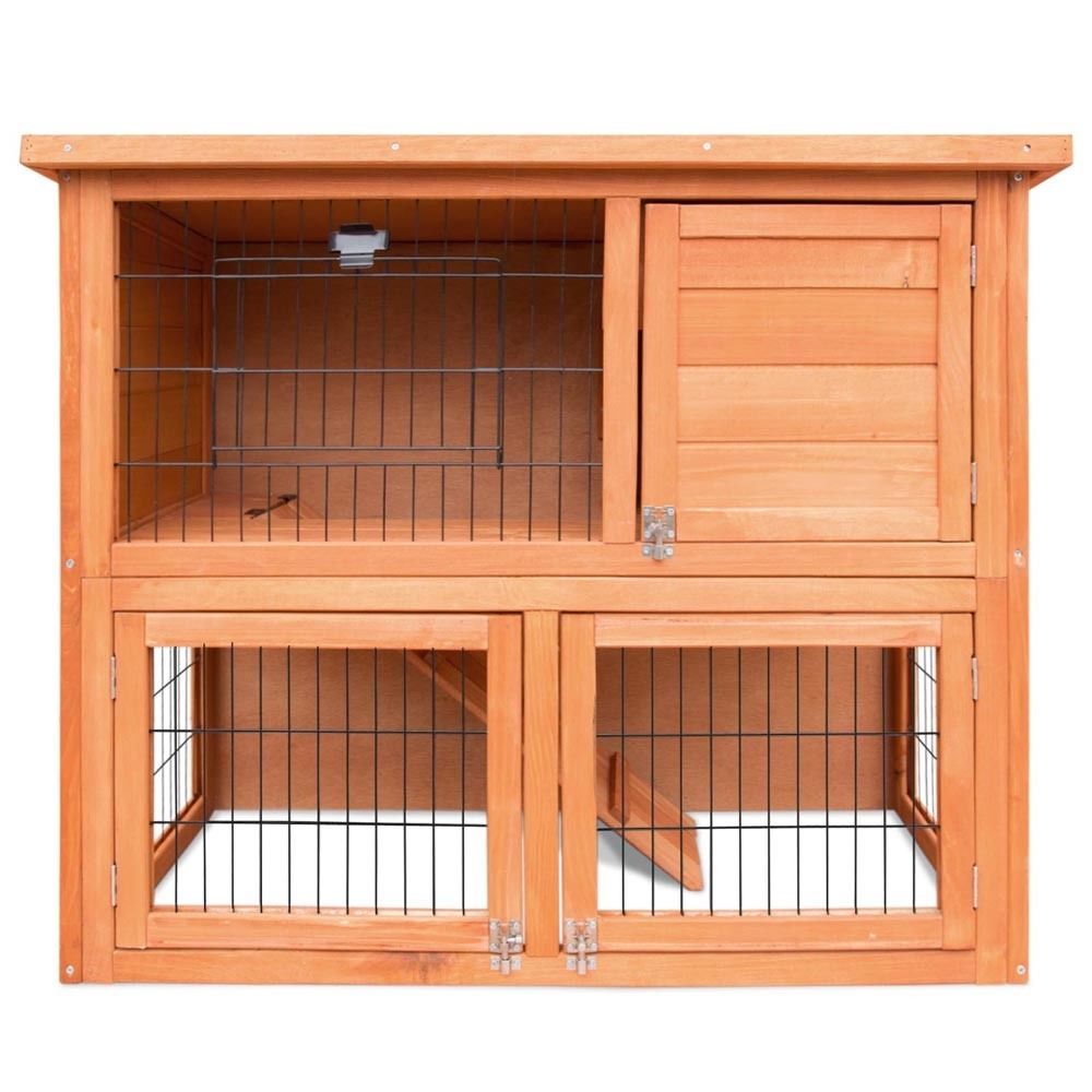 Two Storey Outdoor Hutch with Run