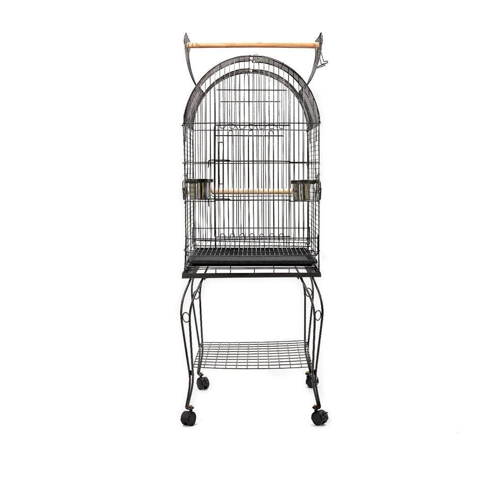 Medium Rounded Iron Bird Cage with Stand