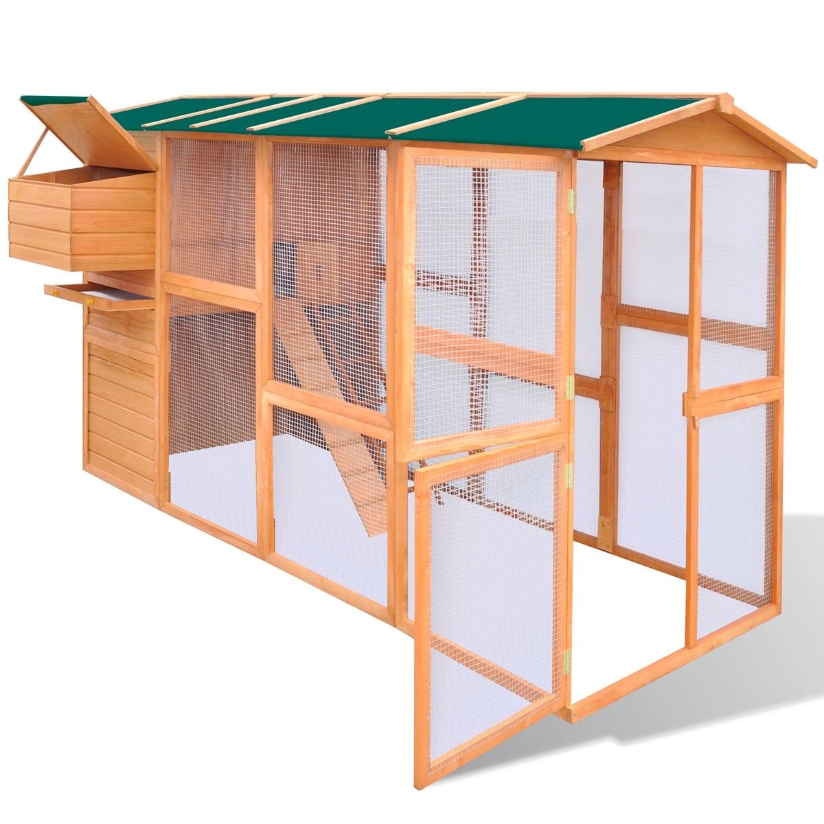 Deluxe Cat Enclosure with Large Run