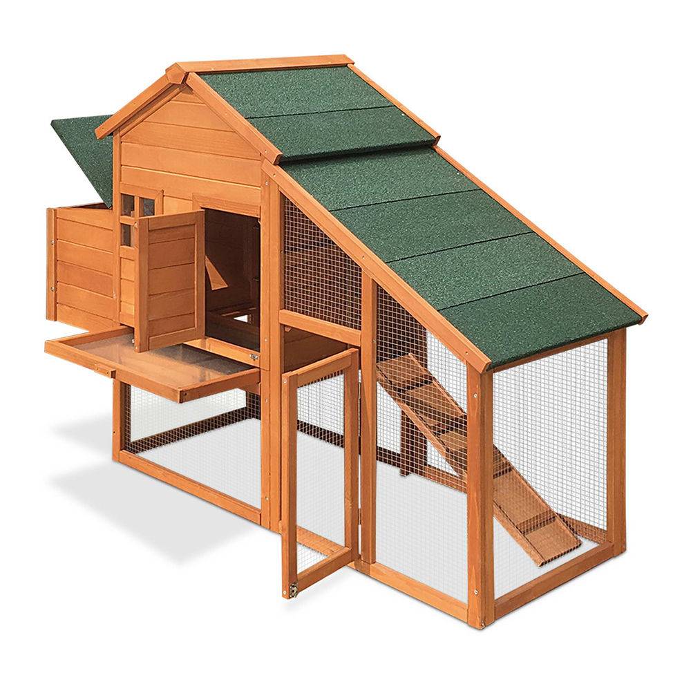 Large Two Storey Hutch with Run
