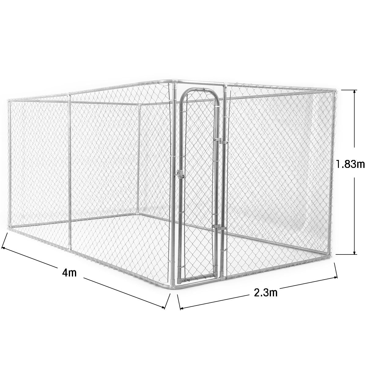 4 x 2.3m Steel Dog Enclosure