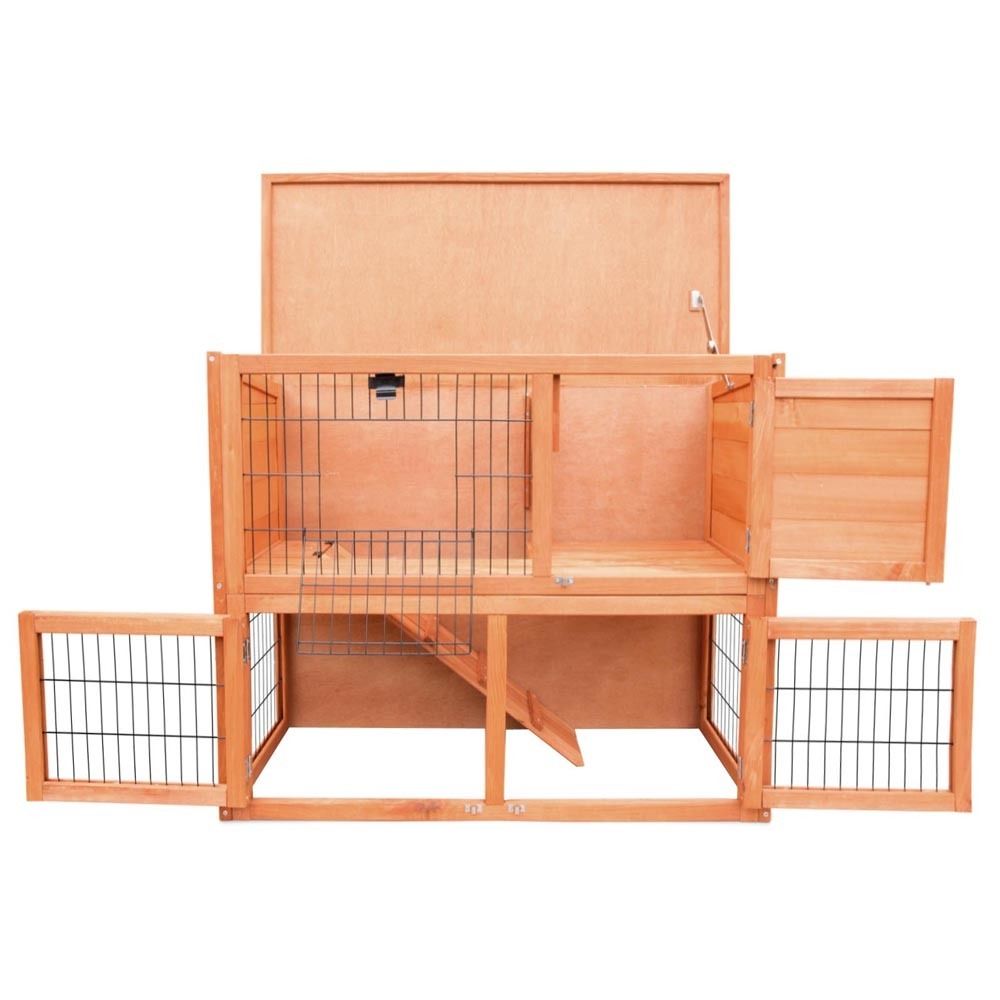 Two Storey Outdoor Hutch with Run