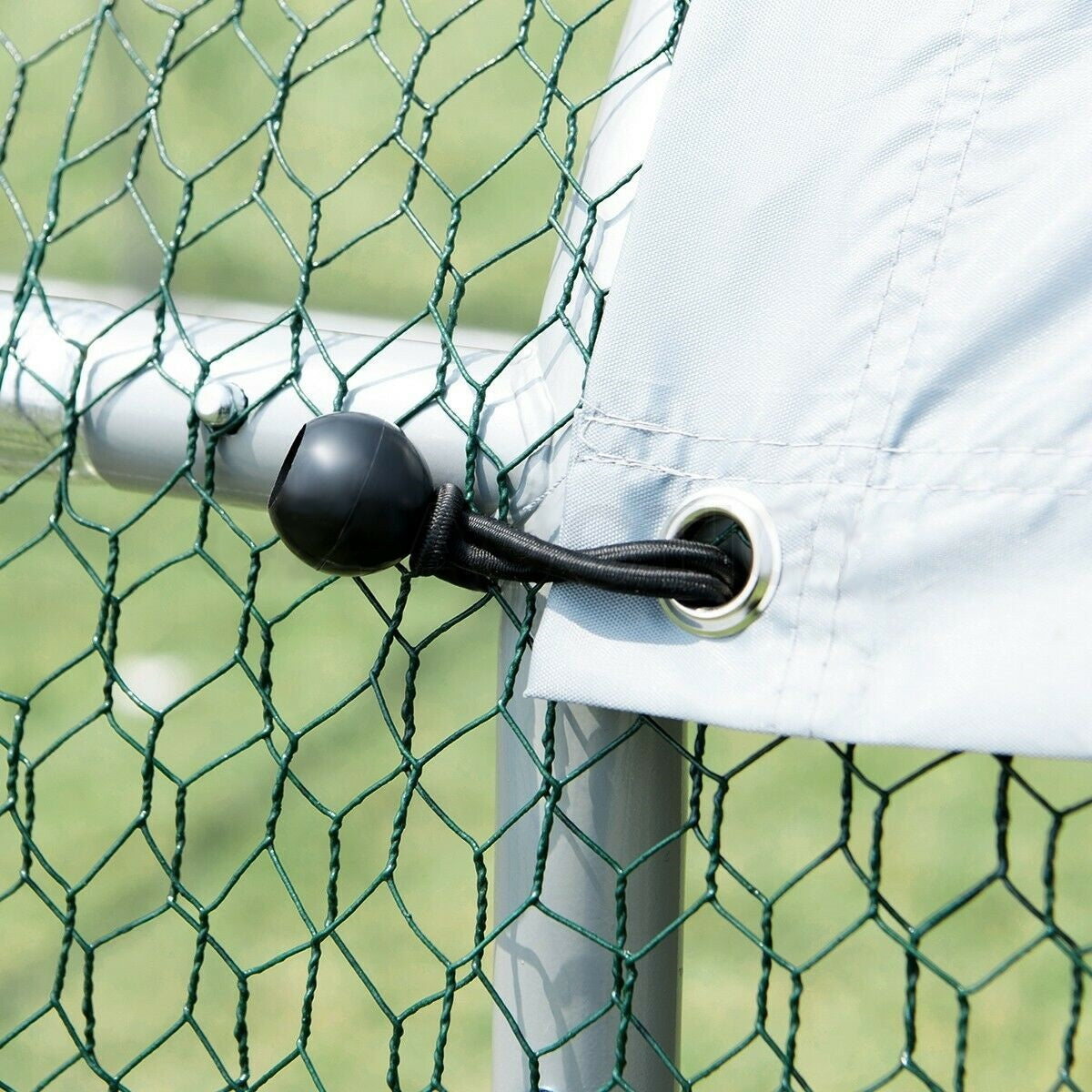 3.8 x 2.8 x 1.95m Steel Dog Enclosure (Flat Roof)