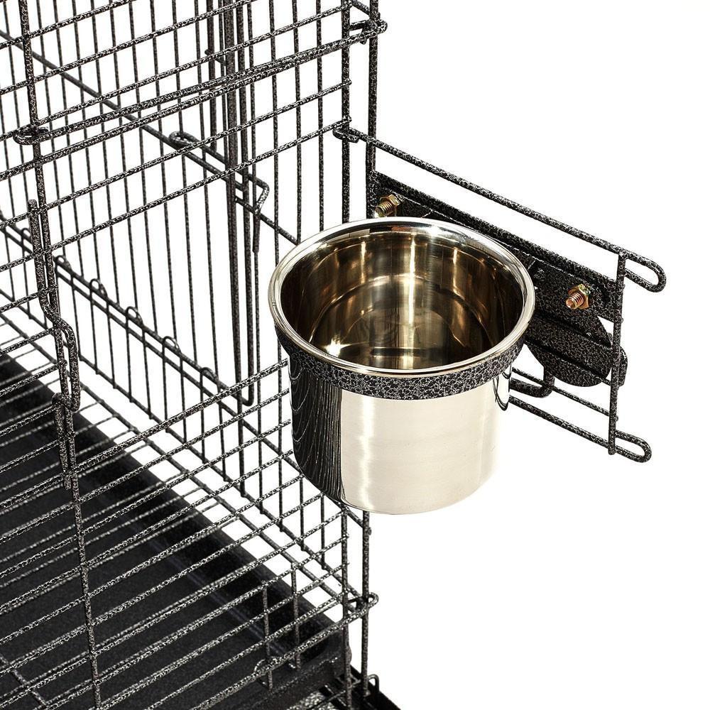 Medium Rounded Iron Bird Cage with Stand