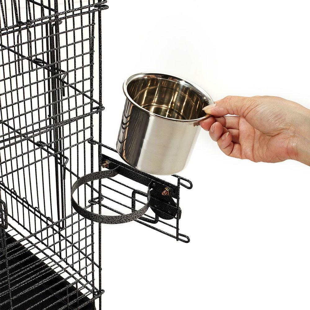 Medium Rounded Iron Bird Cage with Stand