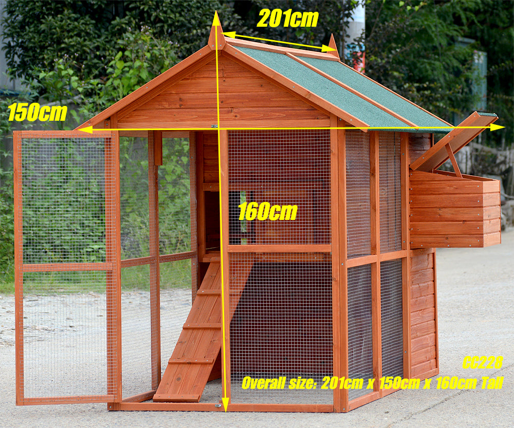 Two Storey Cat Enclosure with Large Run
