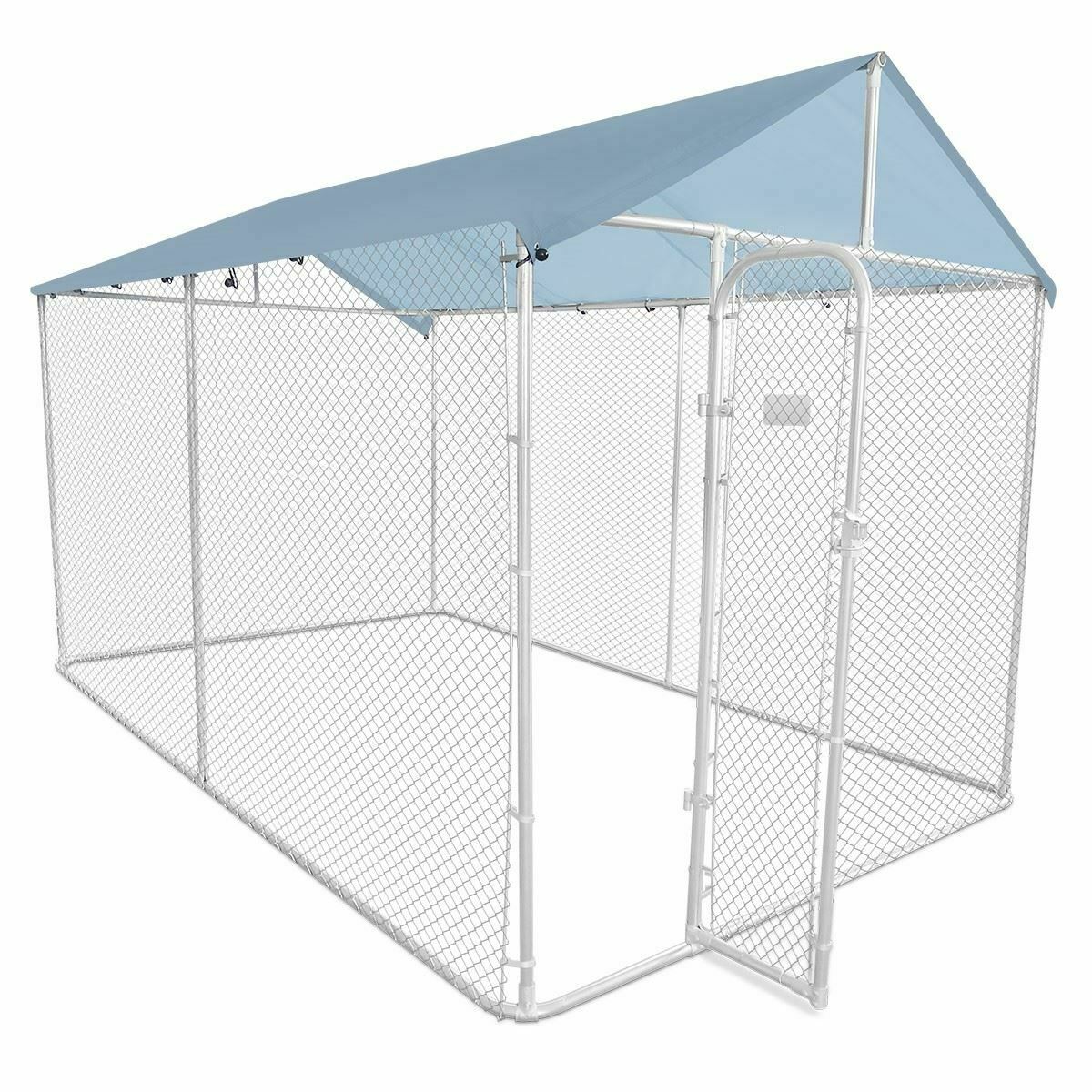 4 x 2.3m Steel Dog Enclosure with Roof