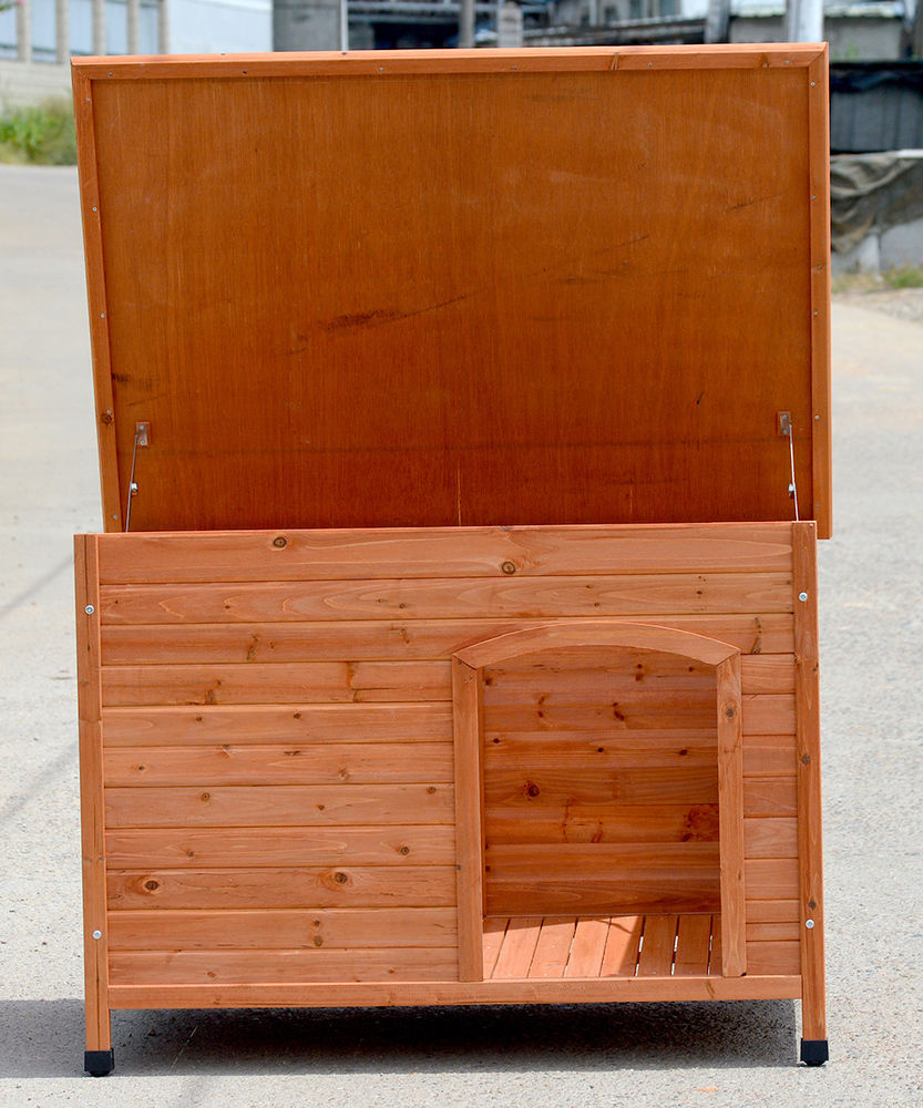 XL Log Cabin Timber Dog Kennel