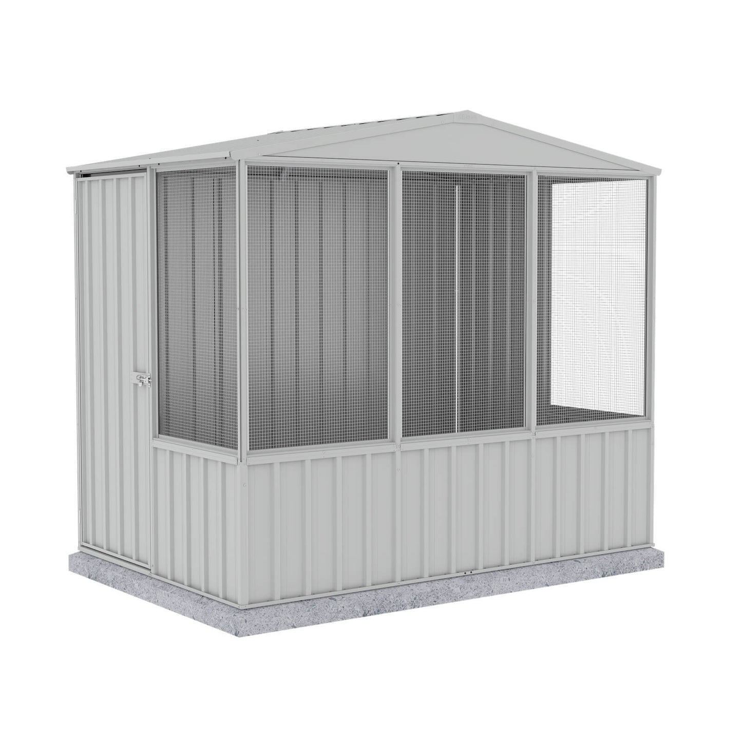 Large Steel Bird Aviary (Silver)