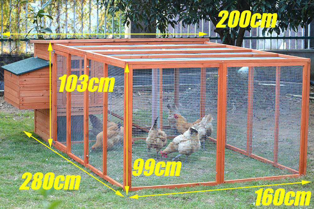 XL Chicken Coop and Run Combo