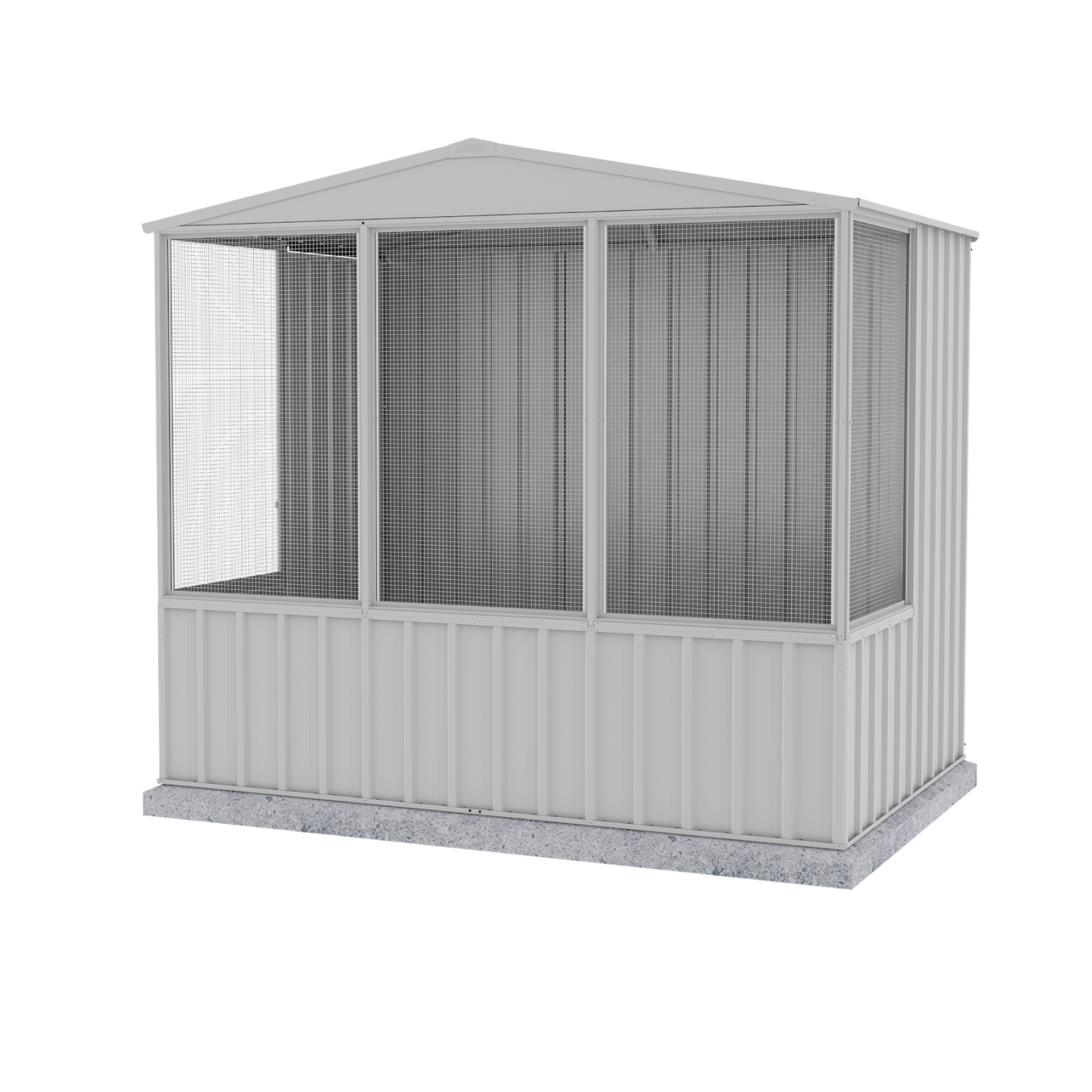 Large Steel Bird Aviary (Silver)