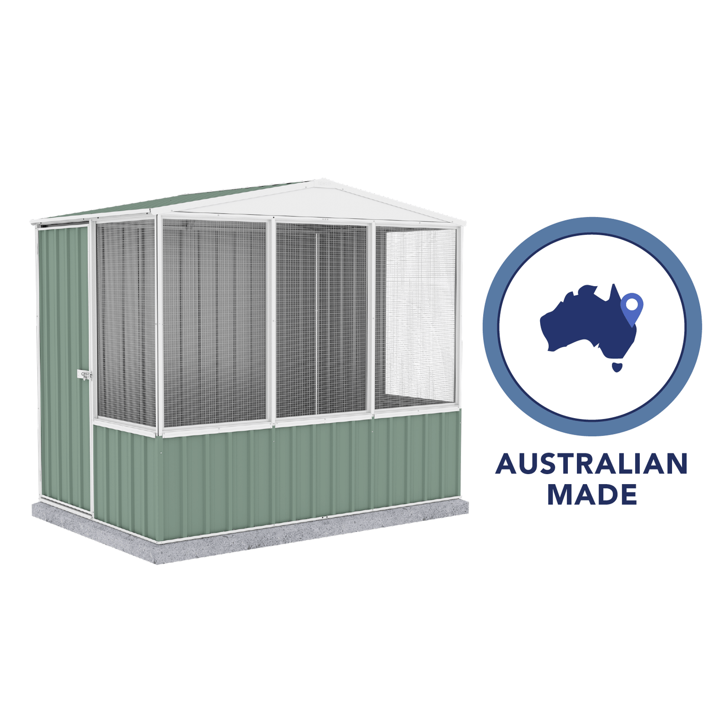 Large Steel Bird Aviary (Green)