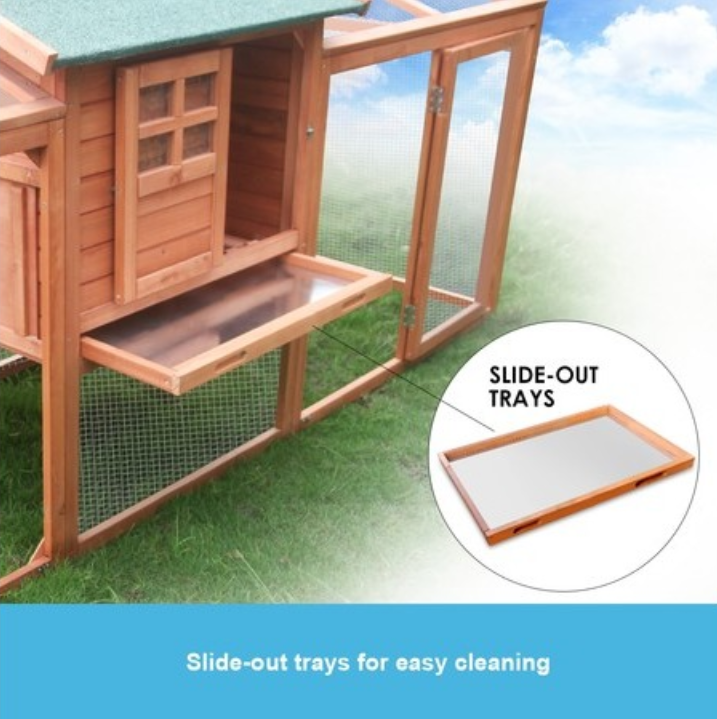 Spacious Chicken Coop and Run Combo