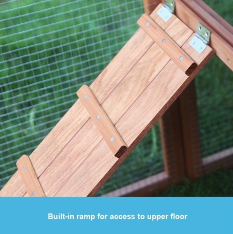 Spacious Chicken Coop and Run Combo