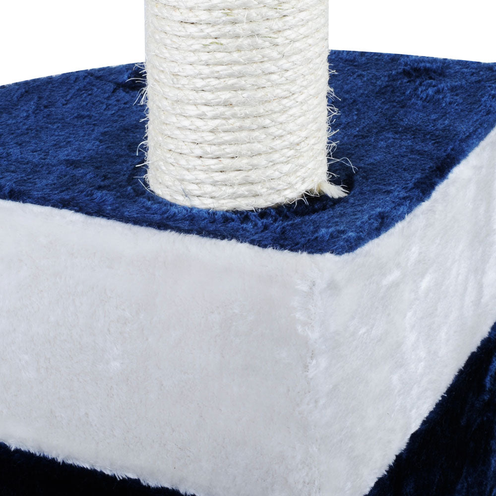 120cm Blue & White Scratcher