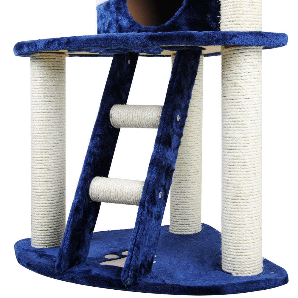 120cm Blue & White Scratcher