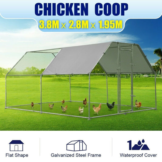 Chicken coop Australia, with a compact 3.8m x 2.8m footprint.