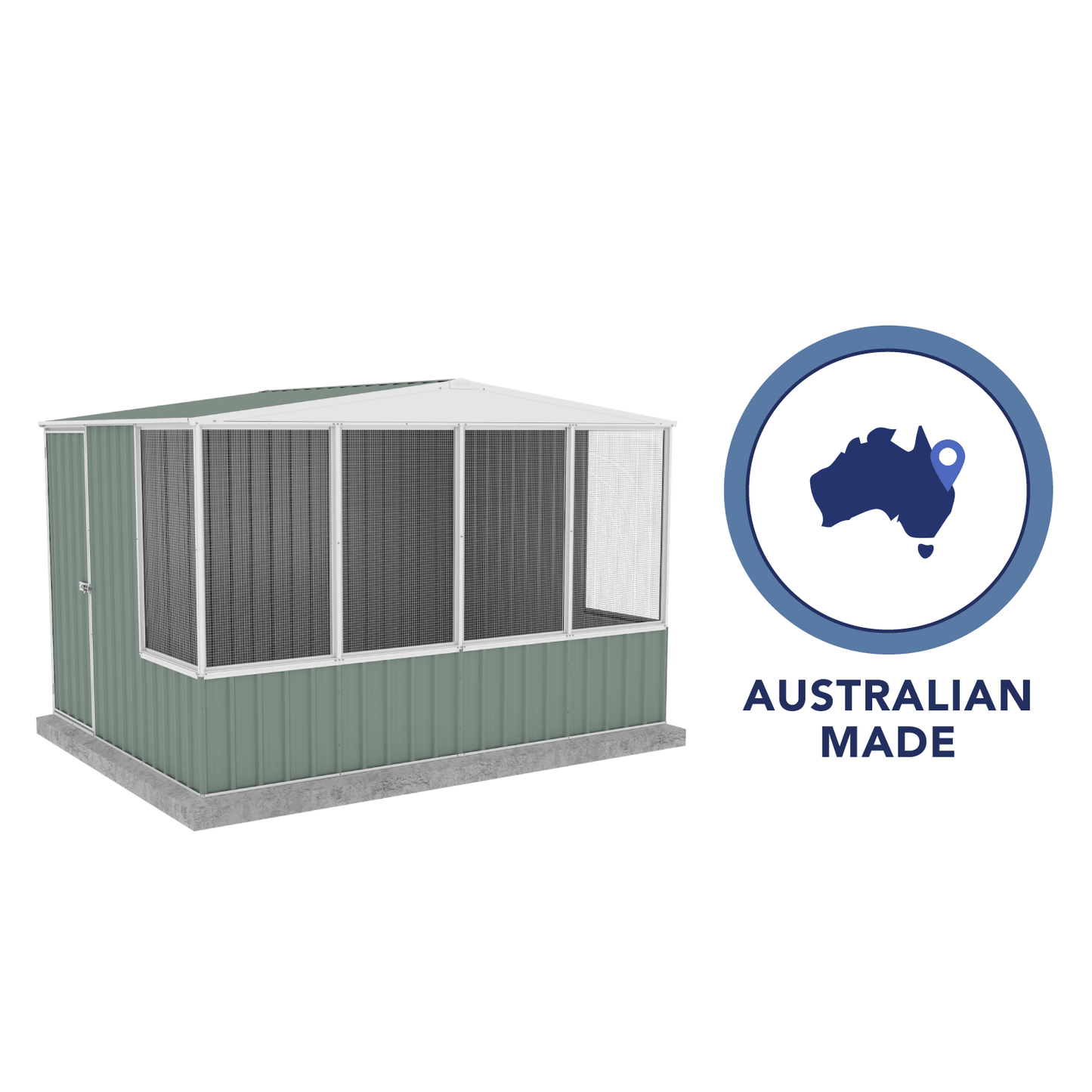 XL Steel Bird Aviary (Green)