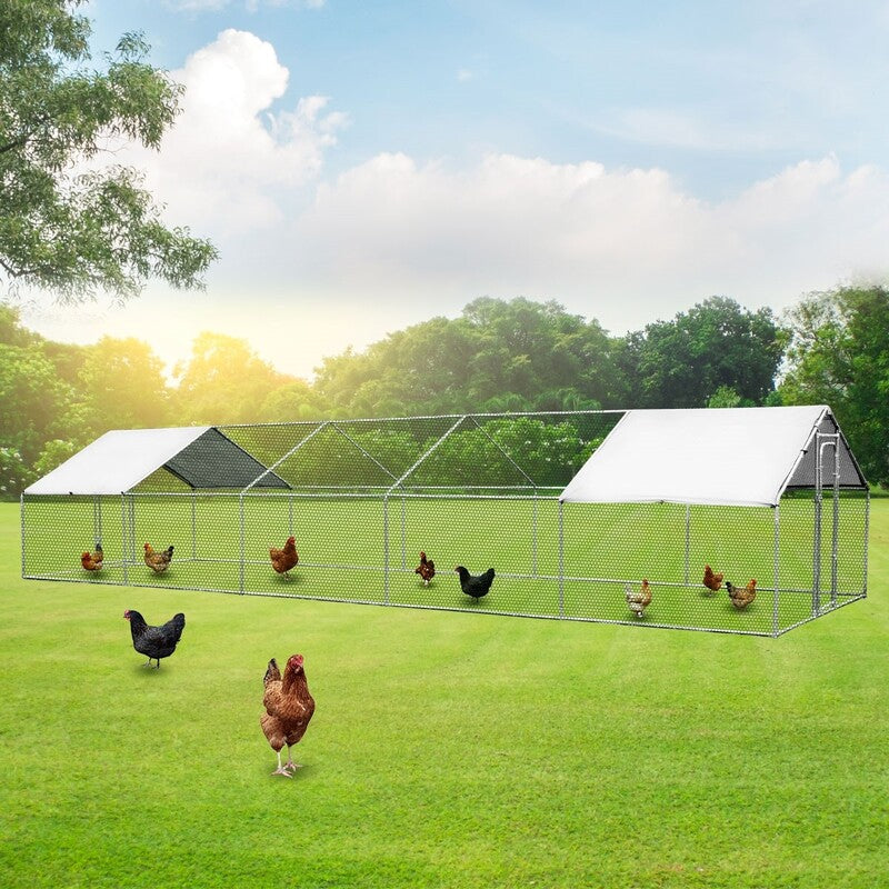 Large chicken cage built for maximum space and secure poultry housing.