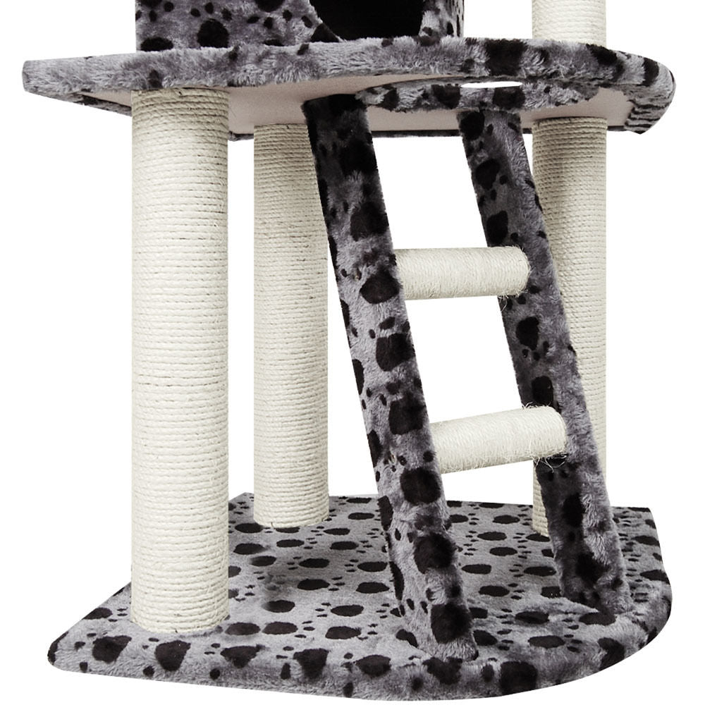 120cm Grey Paw Print Scratcher