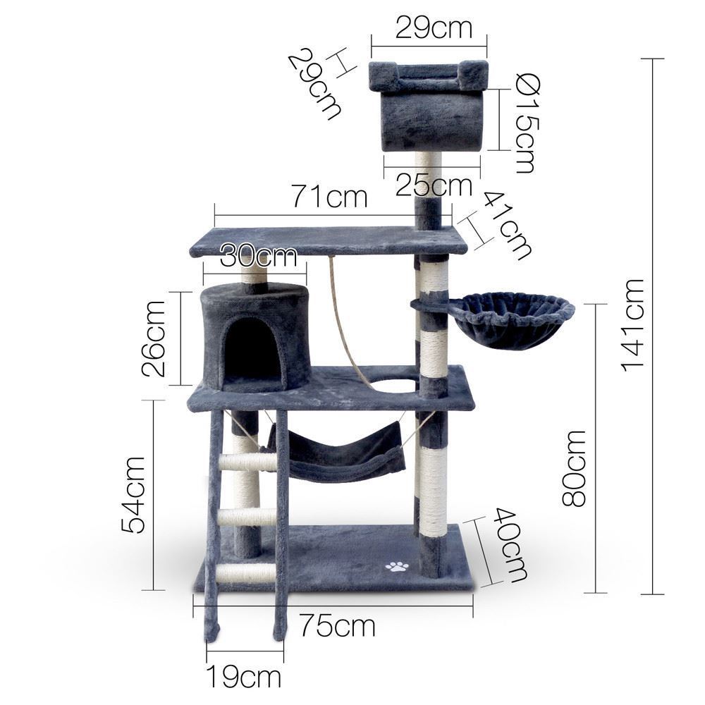 141cm Dark Grey Scratcher