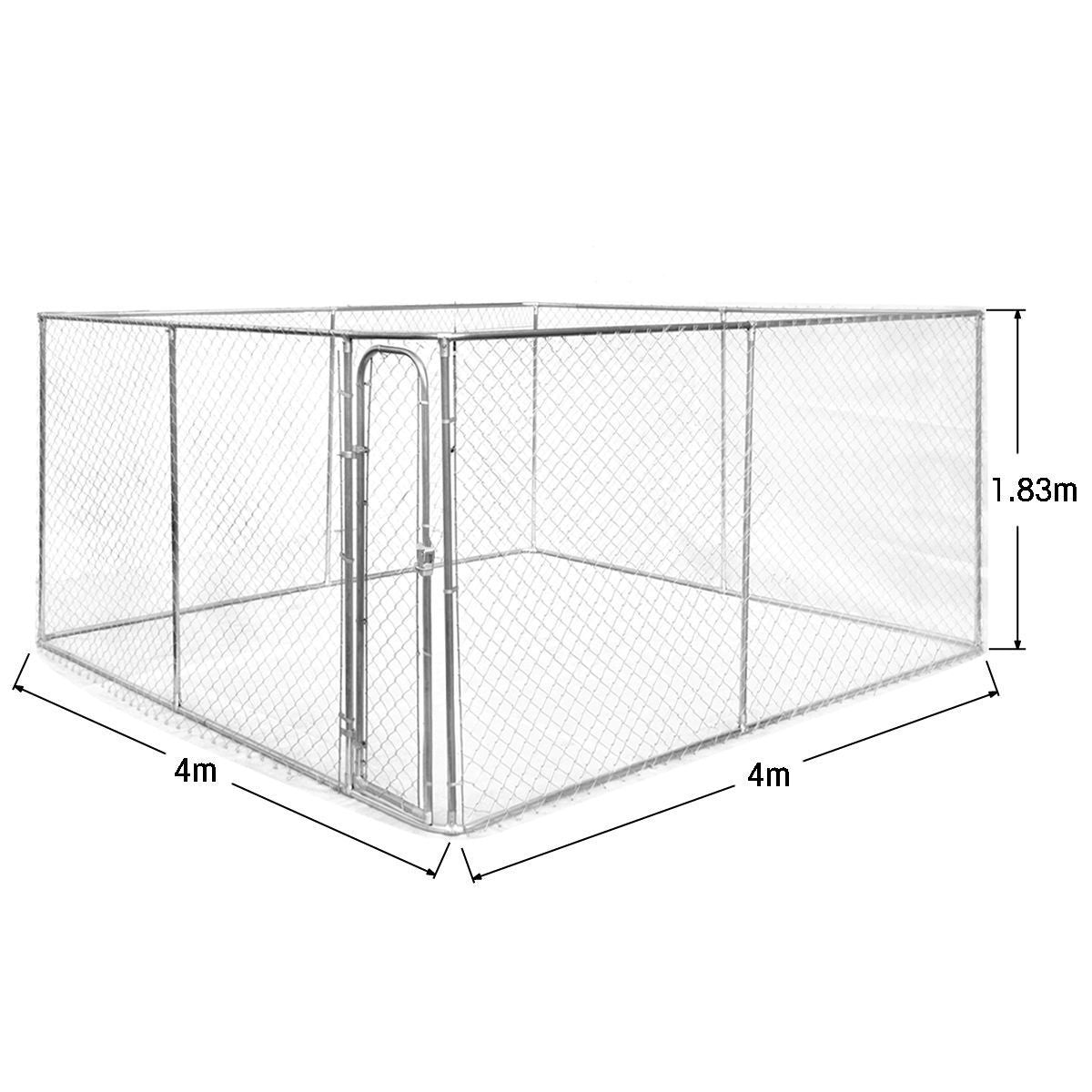 4 x 4m Steel Dog Enclosure