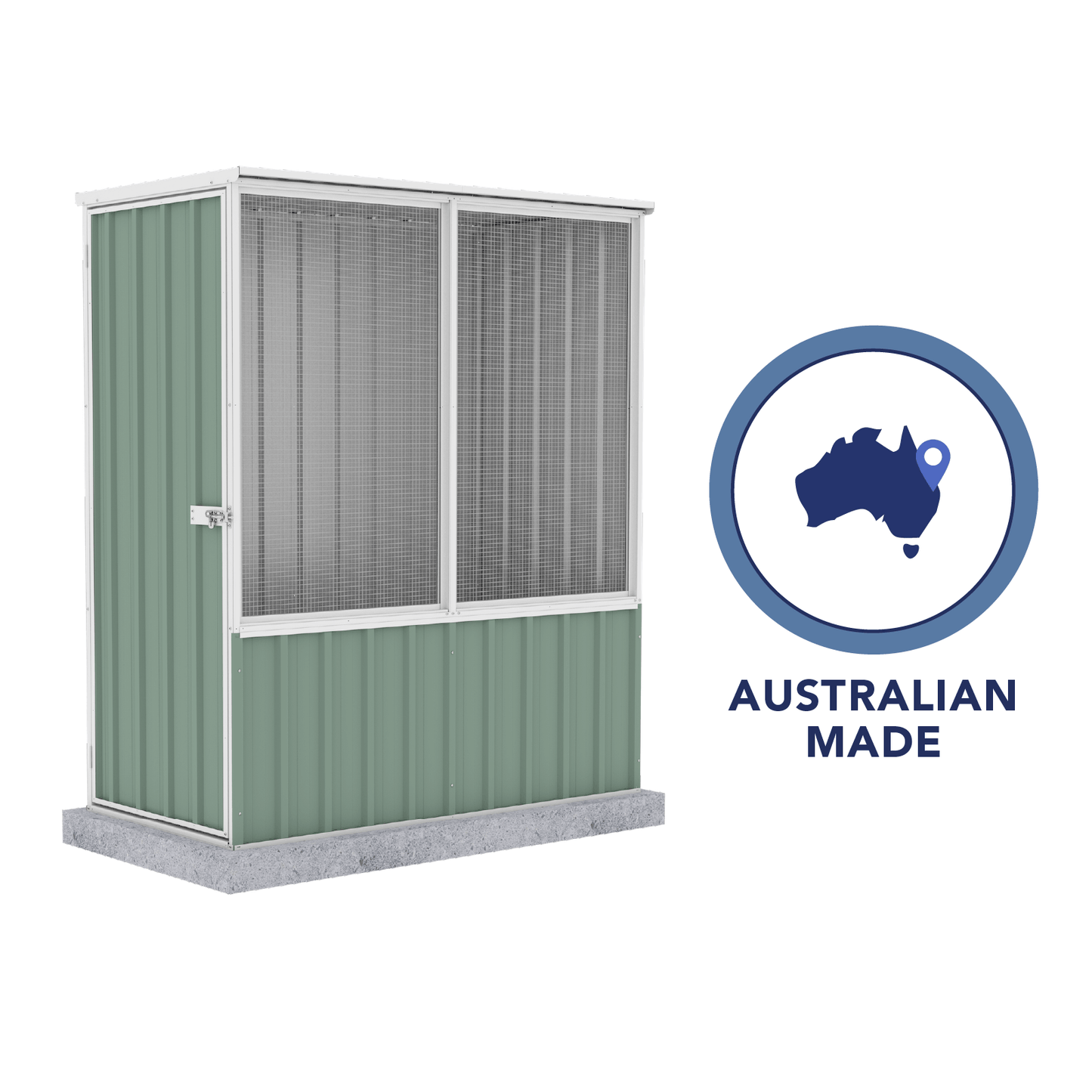 Small Steel Bird Aviary (Green)