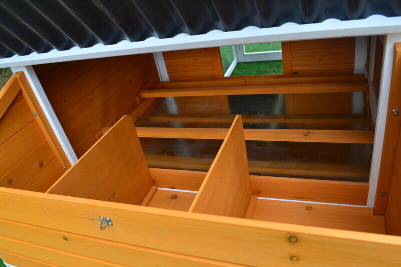 Large Chicken Coop Hen House with Run Built in