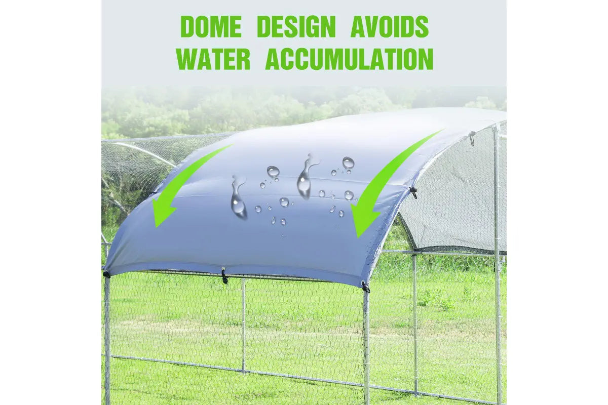 Massive 9.5 x 2.8 x 1.95m Cat Enclosure Walk in Cat Run (Round Roof)