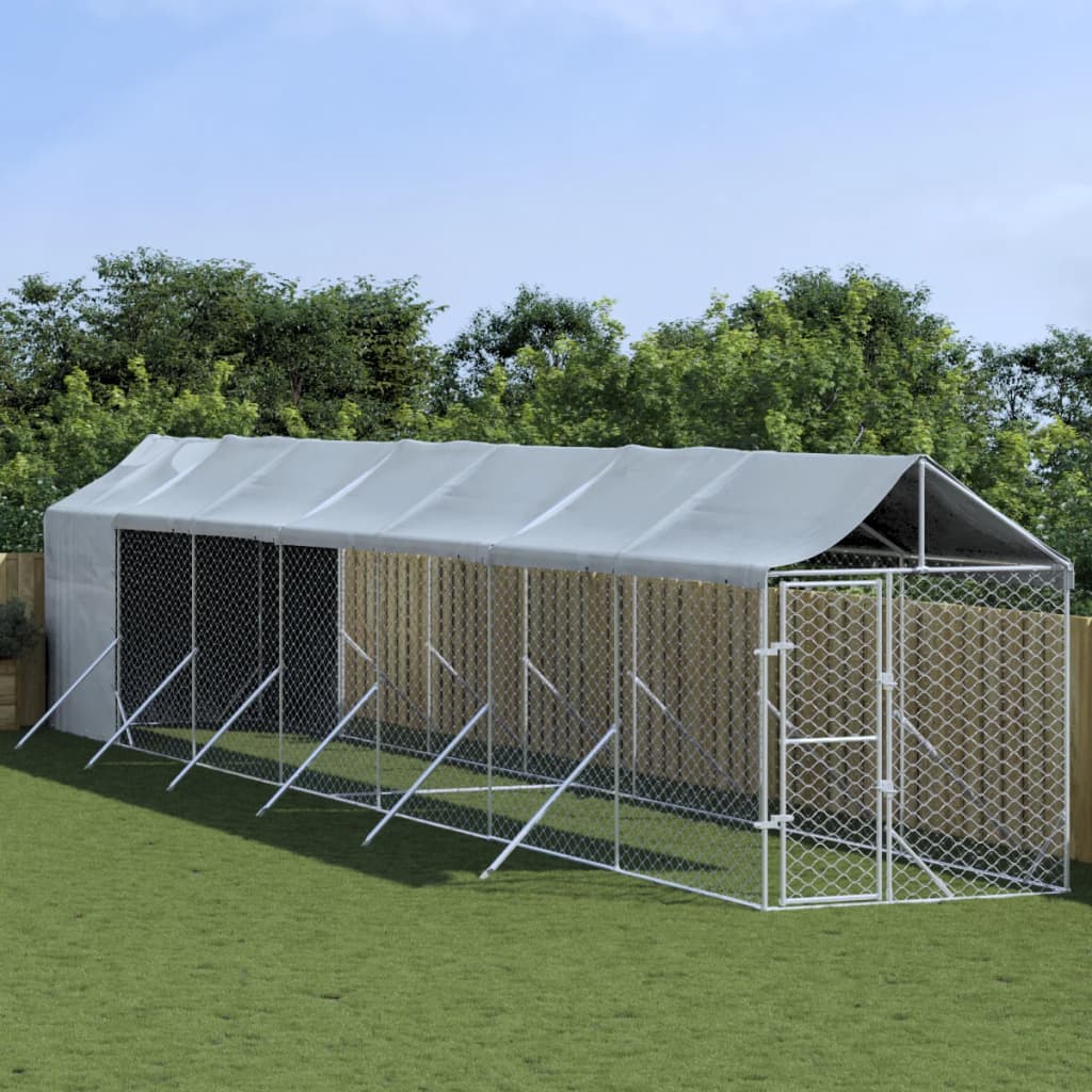 14x2m Steel Dog Run with Roof