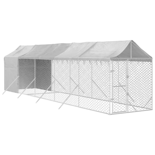 10x2m Steel Dog Run with Roof