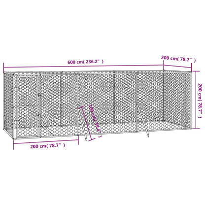 6x2m Steel Dog Run