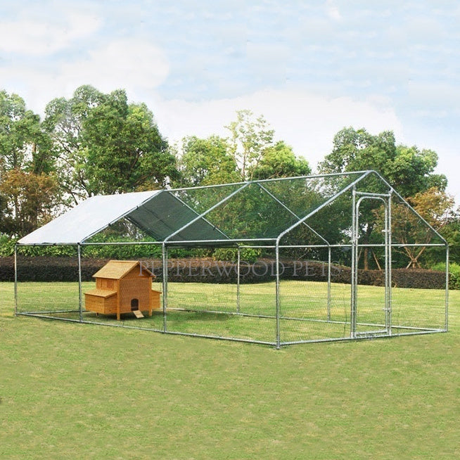 6x3m Huge Chicken Coop Run with Sloped Roof – FREE Shipping ...