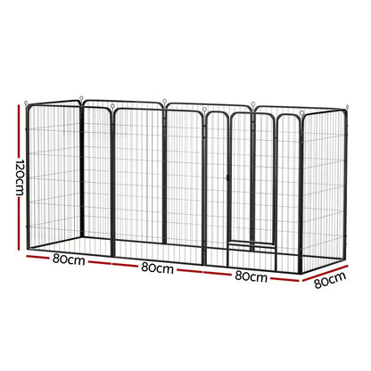 8 Panel Steel Dog Enclosure (1.2m High)