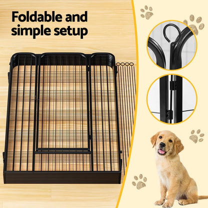8 Panel Steel Dog Enclosure (1.2m High)