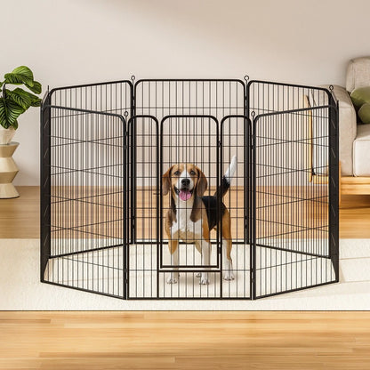 8 Panel Steel Dog Enclosure (1.2m High)