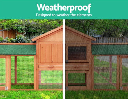 Weatherproof design built from green asphalt and solid fir wood.
