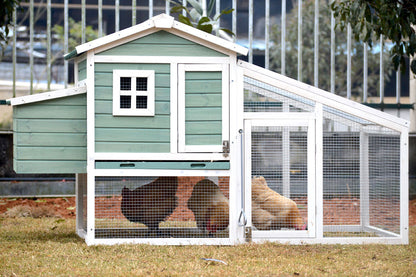 Classical Chicken Coop with Run