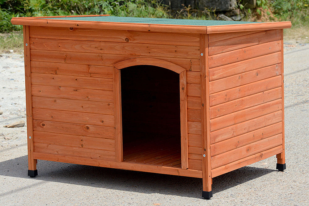 XL Log Cabin Timber Dog Kennel